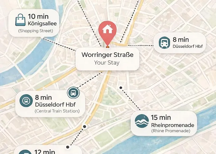 Cozy Comfort 2 Bedroom With Balcony Appartamento Düsseldorf